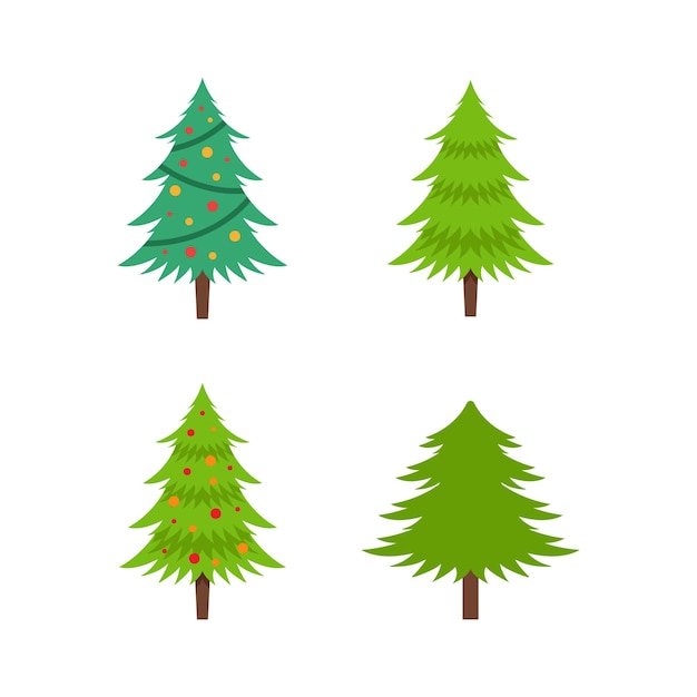 vector de diseño de icono de logotipo de árbol de pino