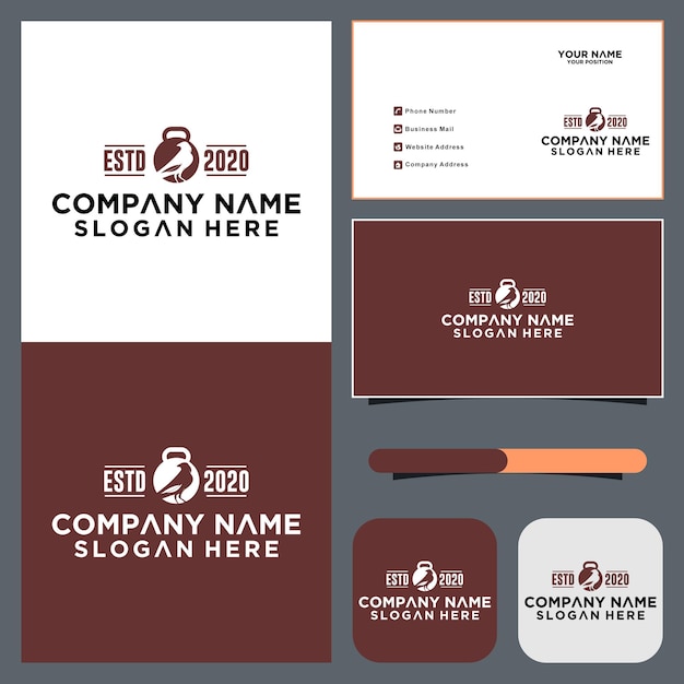 Vector de diseño de icono de logotipo de barra de aves