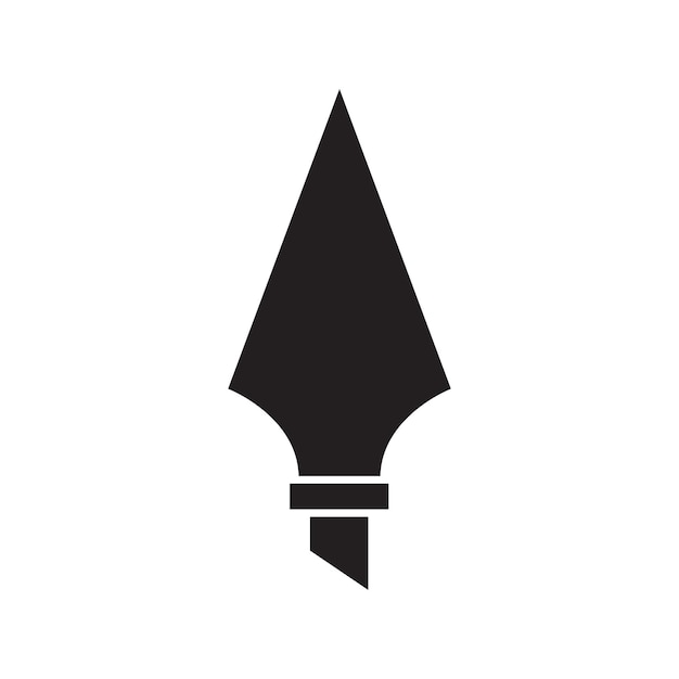 vector de diseño de icono de logotipo de lanza para uso múltiple