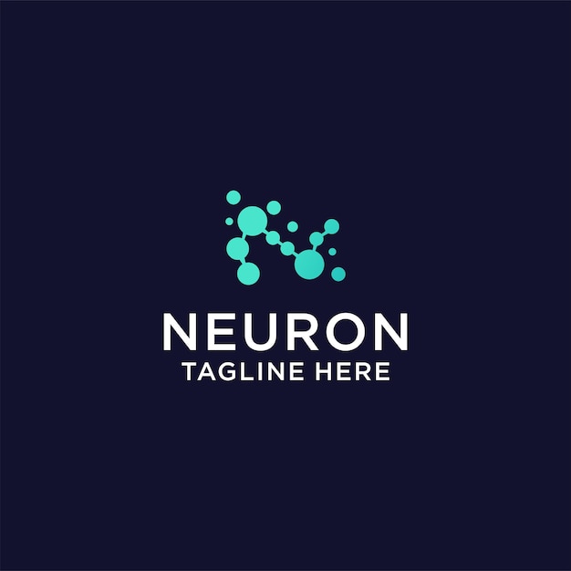 Vector de diseño de icono de logotipo neuro