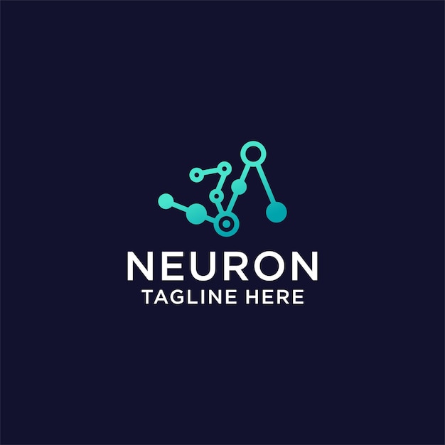 Vector de diseño de icono de logotipo neuro