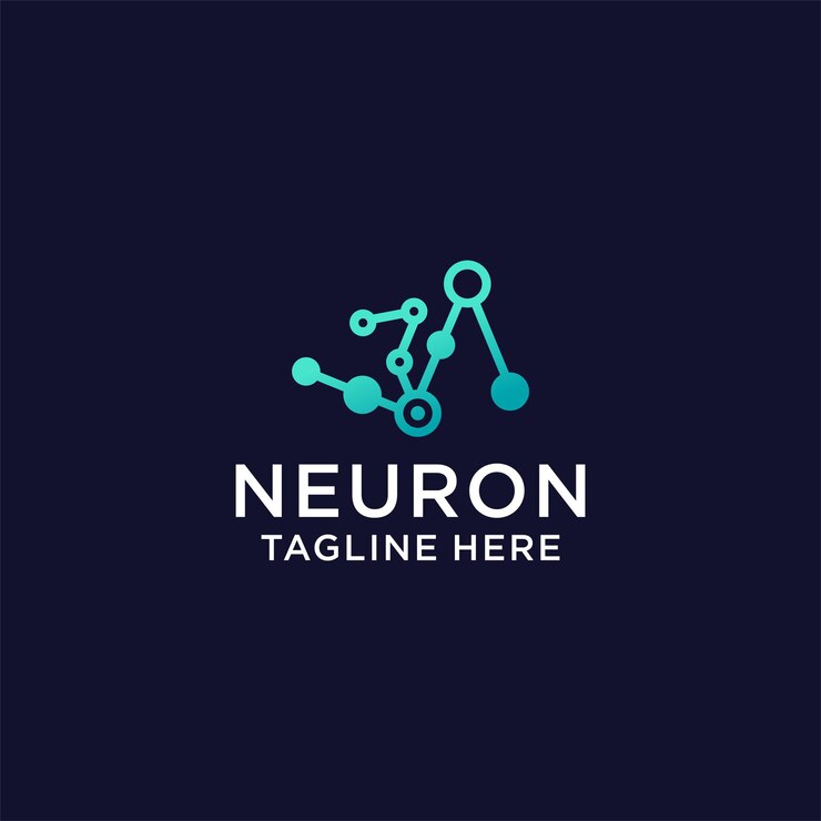 Vector vector de diseño de icono de logotipo neuro