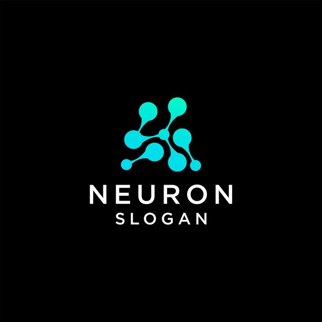 Vector de diseño de icono de logotipo de neurona