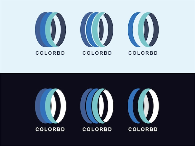 Vector de diseño de icono de logotipo de onda de color