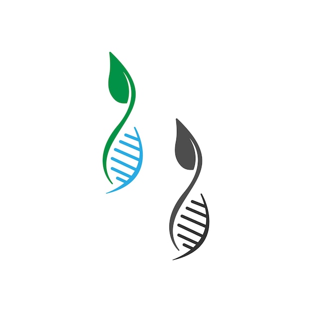 Vector de diseño de icono de logotipo de signo DNAGenetic