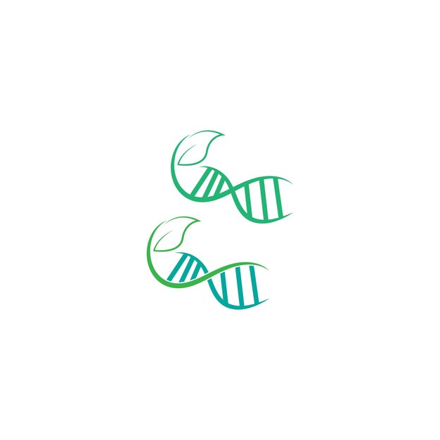 Vector de diseño de icono de logotipo de signo DNAGenetic