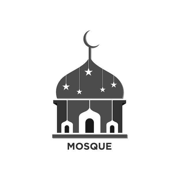 Vector de diseño de icono de mezquita