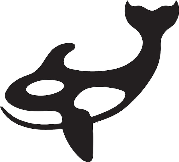 Vector vector de diseño de icono de pez negro