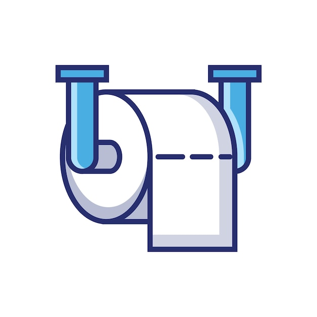 Vector de diseño del icono del rollo de tejido
