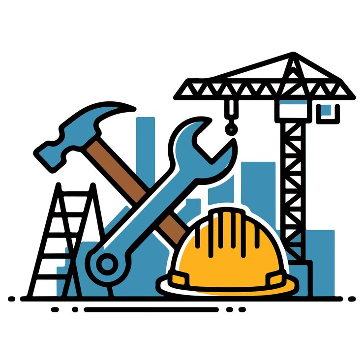 Vector vector de diseño de íconos de construcción del logotipo del edificio