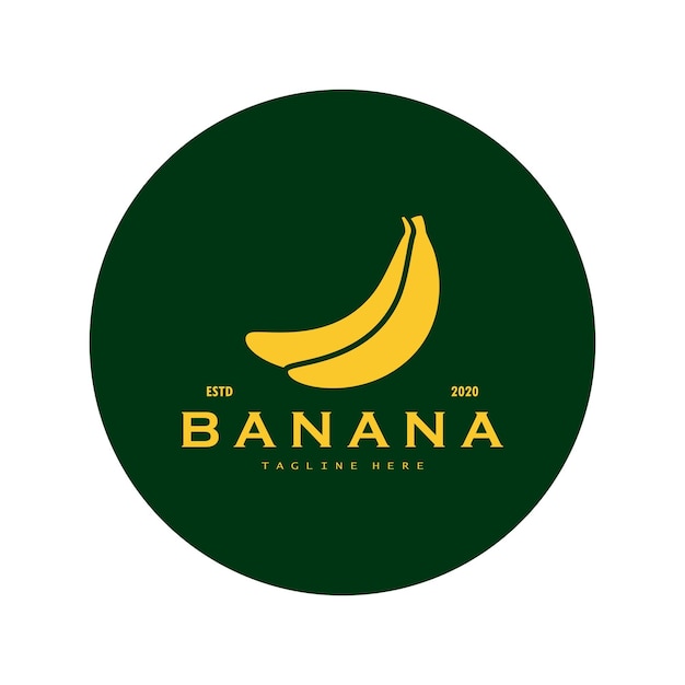 Vector de diseño de íconos de frutas de plátano