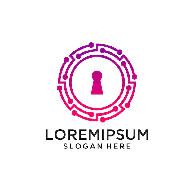 Vector de diseño de íconos del logotipo del escudo de seguridad