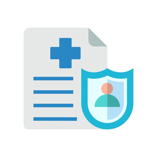 Vector de diseño de íconos de seguros médicos