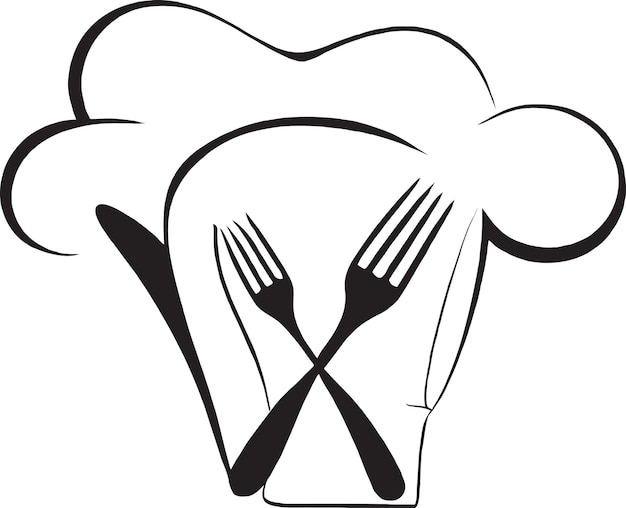 El vector de diseño de íconos de Taste Master Chef