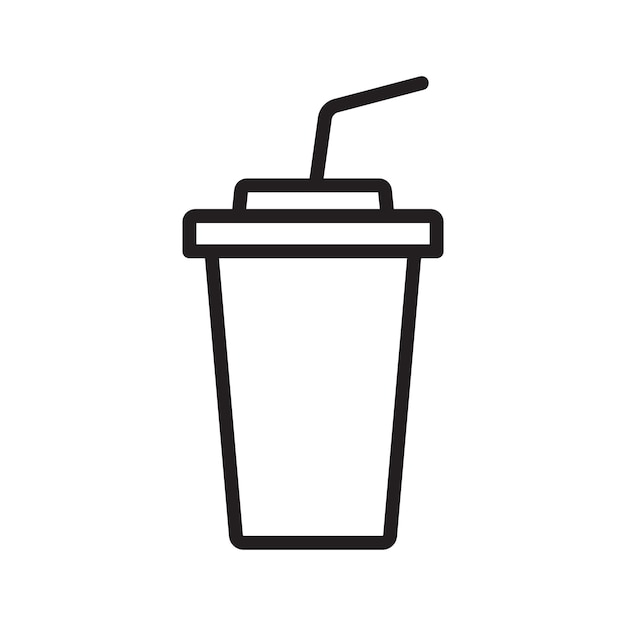Vector de diseño de íconos de tazas de papel de café