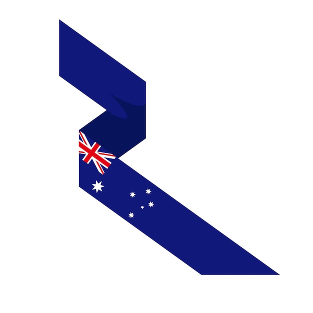 Vector de diseño de ilustración del día de la independencia del elemento de Australia