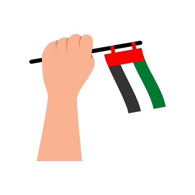 Vector Diseño Ilustración Día Independencia Elemento Emiratos Árabes Unidos