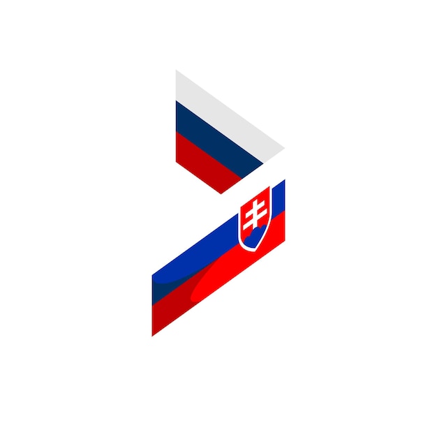 Vector vector de diseño de ilustración del día de la independencia de elemento de eslovaquia