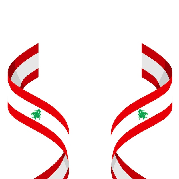 Vector de diseño de ilustración del día de la independencia del elemento de Líbano