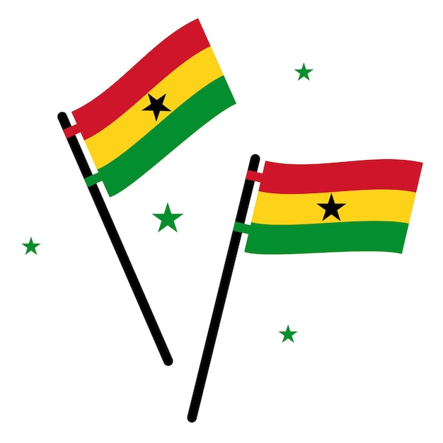 Vector de diseño de ilustración del Día de la Independencia de Ghana