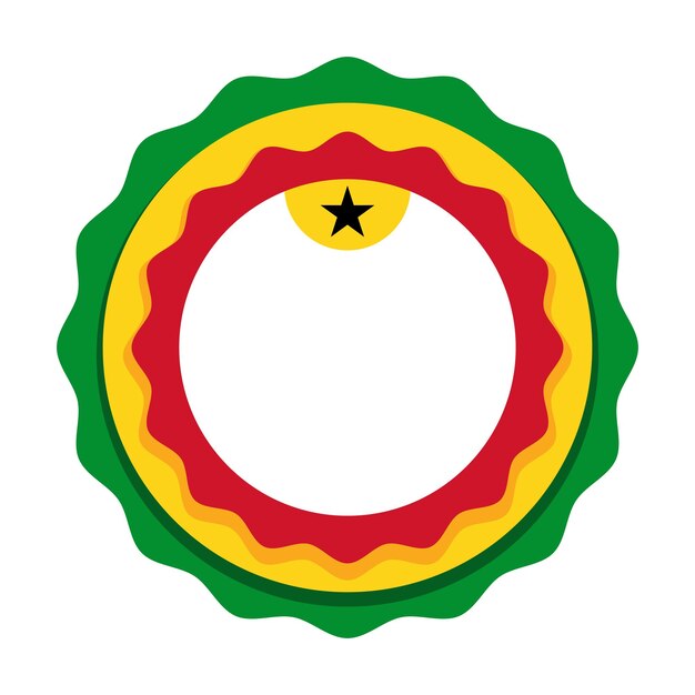 Vector de diseño de ilustración del Día de la Independencia de Ghana