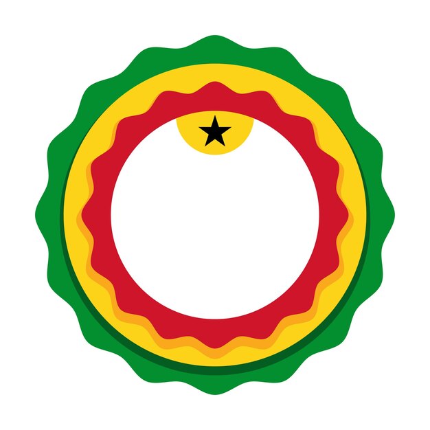 Vector de diseño de ilustración del día de la independencia de ghana