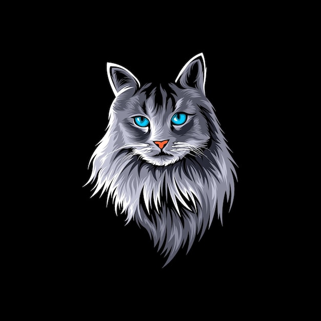 Vector de diseño de ilustración de gato