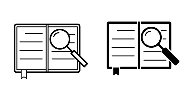 Vector de diseño de la ilustración del icono del libro
