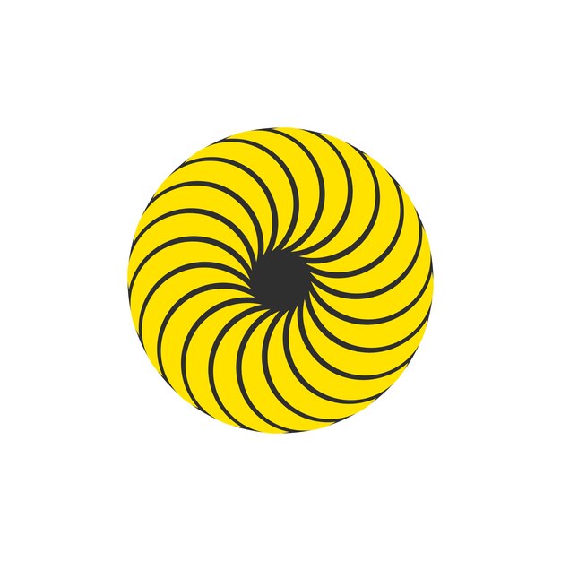 Vector de diseño de la ilustración del icono del símbolo del logotipo Vortex Template de elemento de logotipo de la unidad única Diseño