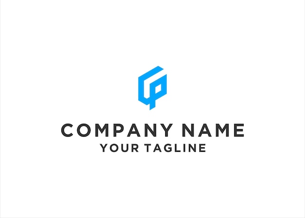 vector de diseño de ilustración de logotipo gp o pg