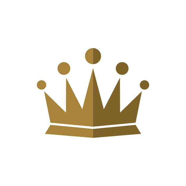 Vector de diseño de ilustración de plantilla de logotipo de corona simple EPS 10