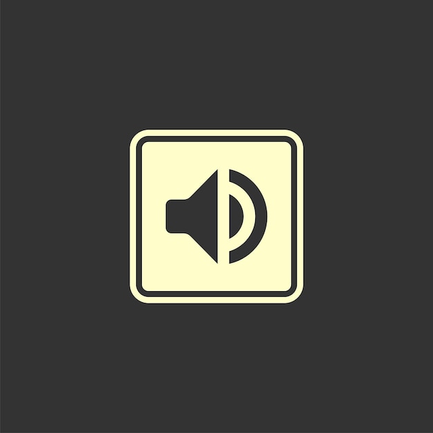 Vector de diseño de ilustración de plantilla de logotipo de icono de altavoz EPS 10
