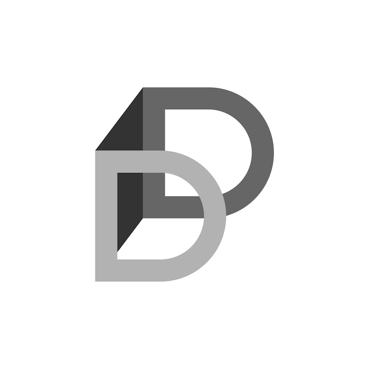 Vector vector de diseño de ilustración de plantilla de logotipo de letra d eps 10