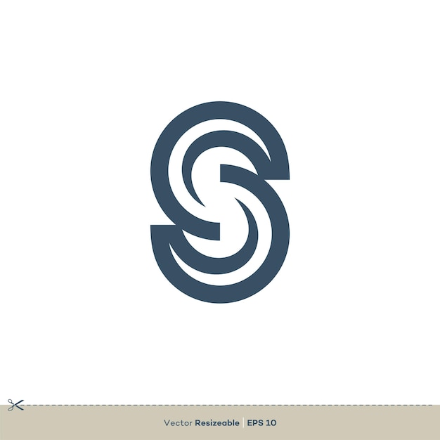 Vector de diseño de ilustración de plantilla de logotipo de letra S EPS 10