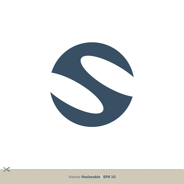 Vector de diseño de ilustración de plantilla de logotipo de letra S EPS 10