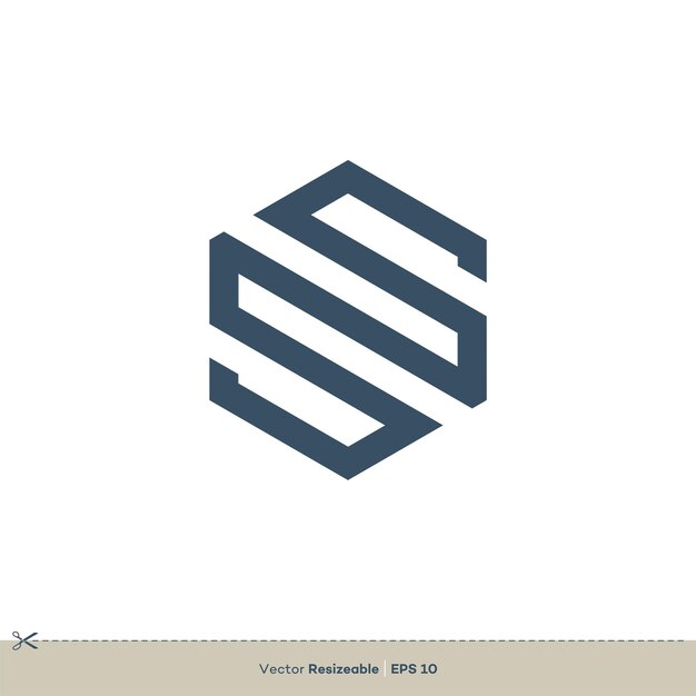 Vector de diseño de ilustración de plantilla de logotipo de letra S EPS 10