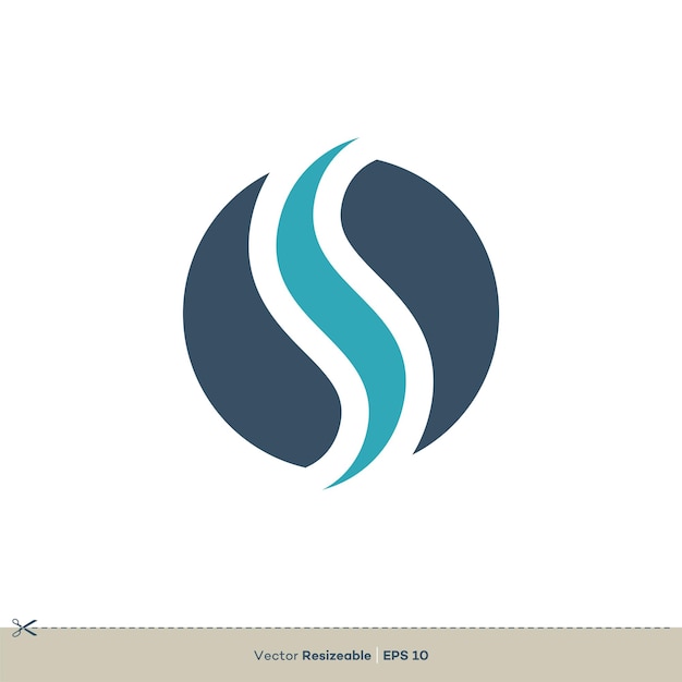 Vector de diseño de ilustración de plantilla de logotipo de letra S EPS 10