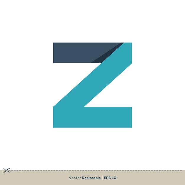 Vector de diseño de ilustración de plantilla de logotipo de letra Z EPS 10