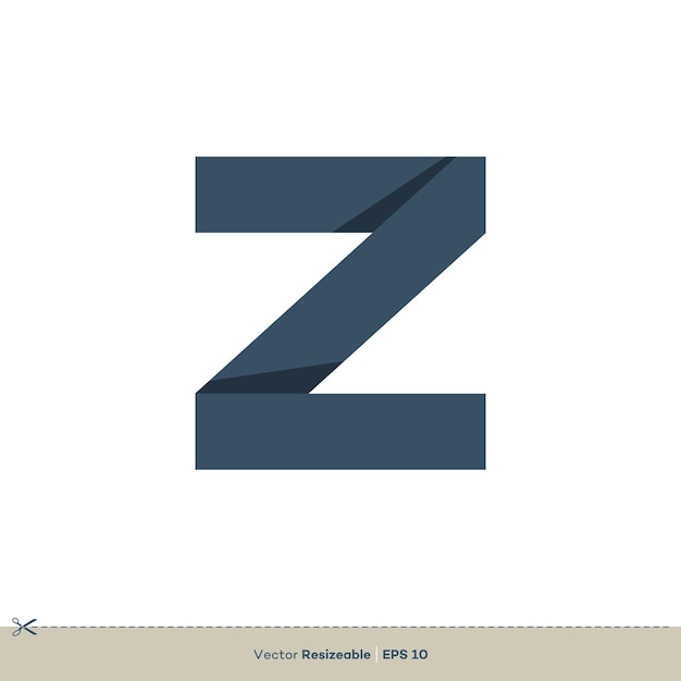 Vector de diseño de ilustración de plantilla de logotipo de letra Z EPS 10