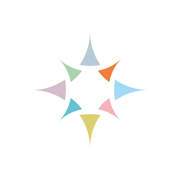 Vector de diseño de ilustración de plantilla de logotipo de línea hexagonal EPS 10