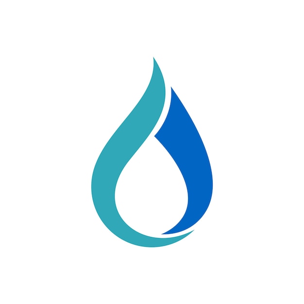 Vector de diseño de ilustración de plantilla de logotipo ornamental de gota de agua EPS 10