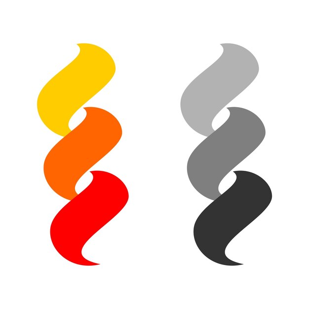 Vector de diseño de ilustración de plantilla de logotipo de remolino de onda abstracta Vector EPS 10