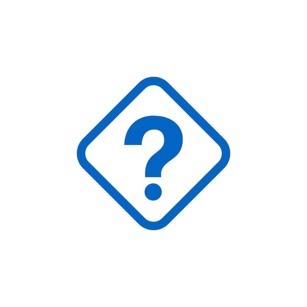 Vector de diseño de ilustración de plantilla de signo de interrogación EPS 10