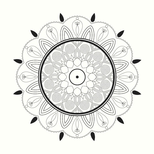Vector diseño indio mandala
