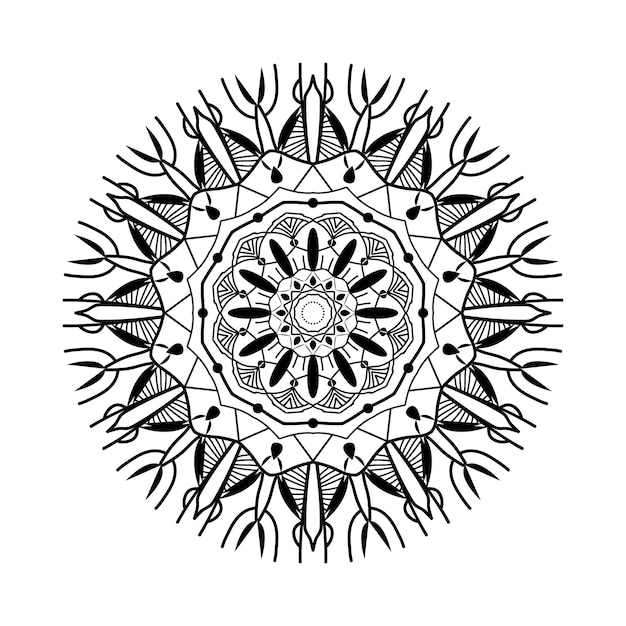 Vector diseño indio mandala