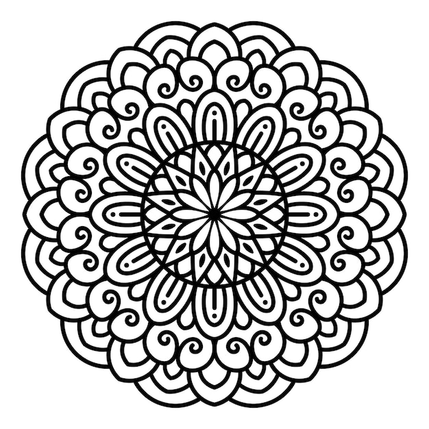 Vector diseño indio mandala