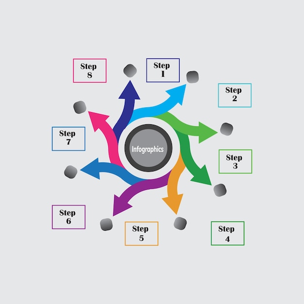 Vector de diseño infográfico