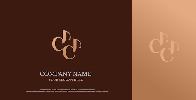 Vector de diseño inicial del logotipo DD