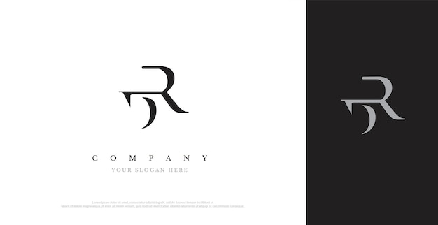Vector de diseño inicial del logotipo de DR