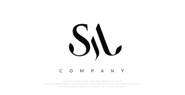 Vector de diseño inicial del logotipo de SH